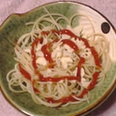 カリカリ食感　ポテトチップパスタ